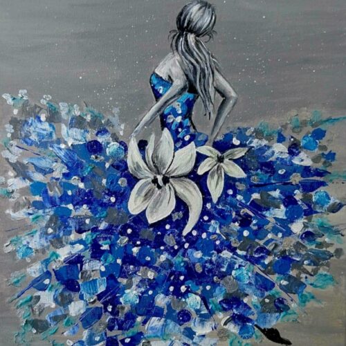 Balerina – akrilfestmény