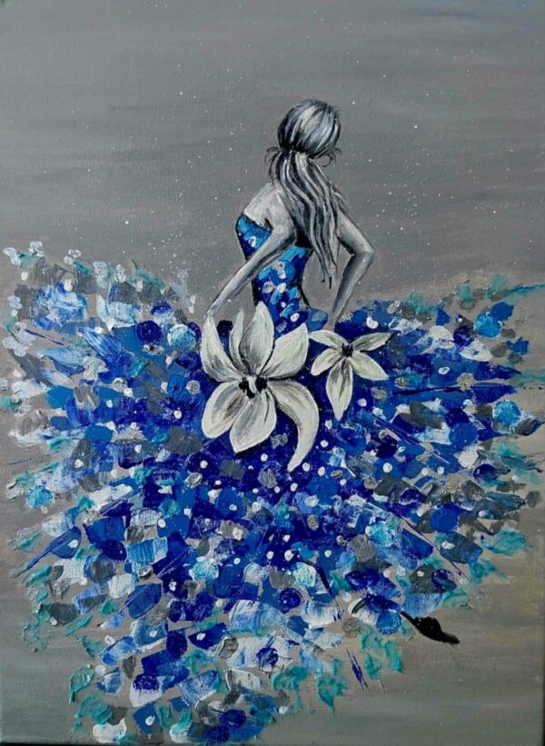 Balerina – akrilfestmény