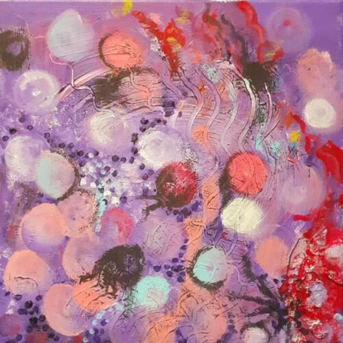 Körök – akrilfestmény